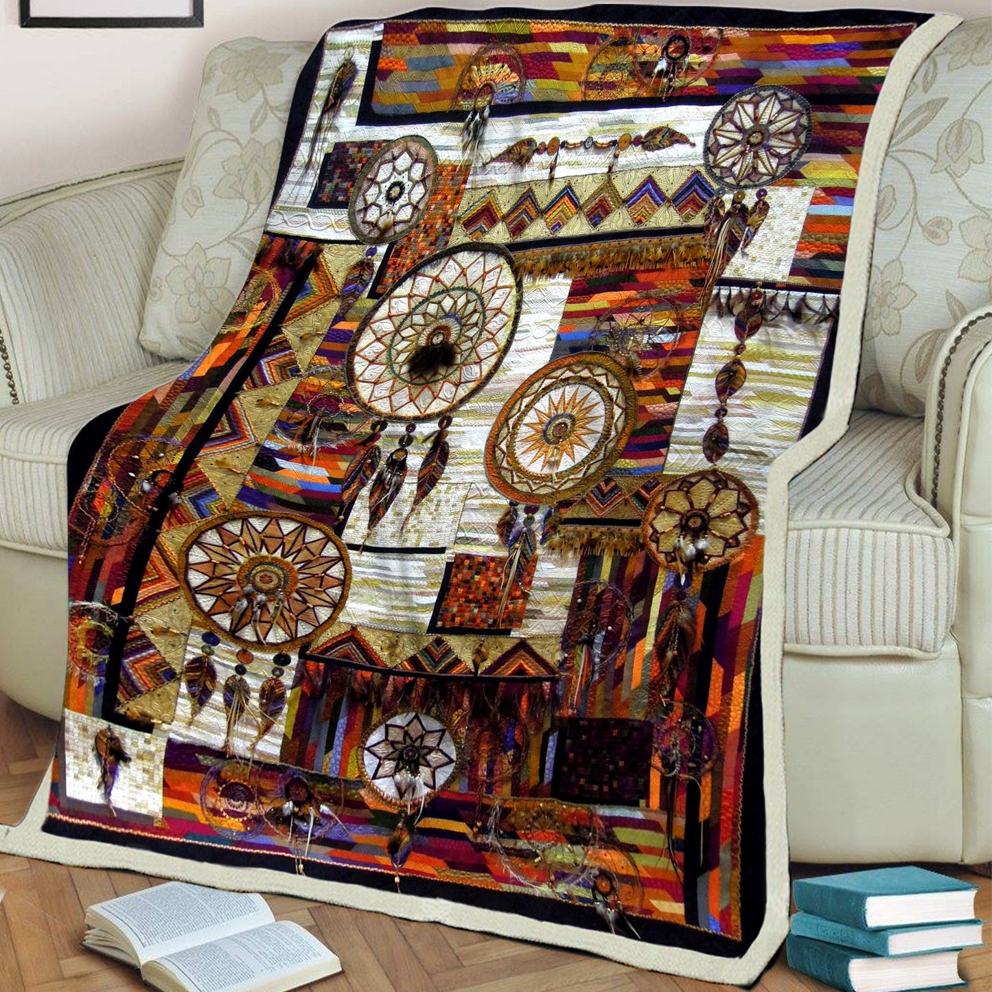 Native American Dreamcatcher Soft And Warm Fleece Blanket