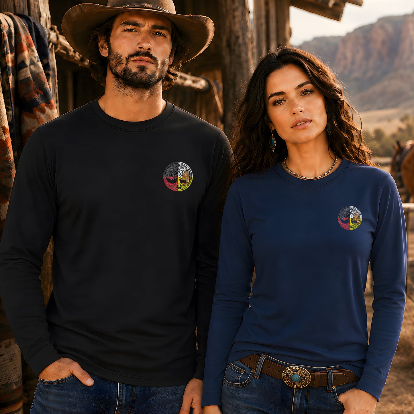 Nature Is My Church Earth Is My Mother - Indigenous Wisdom - Two Sides Unisex Long Sleeve