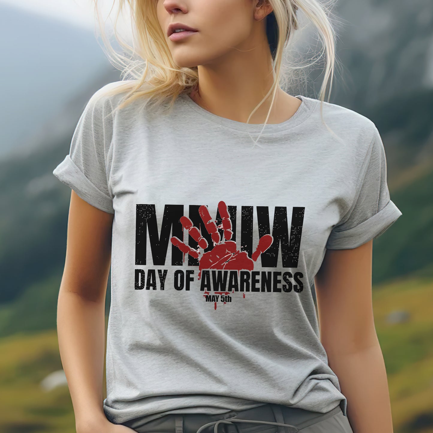 MMIW Day of Awareness - MMIW Unisex T-Shirt/Hoodie/V-Neck/Sweatshirt - Support Justice for Missing Indigenous Women