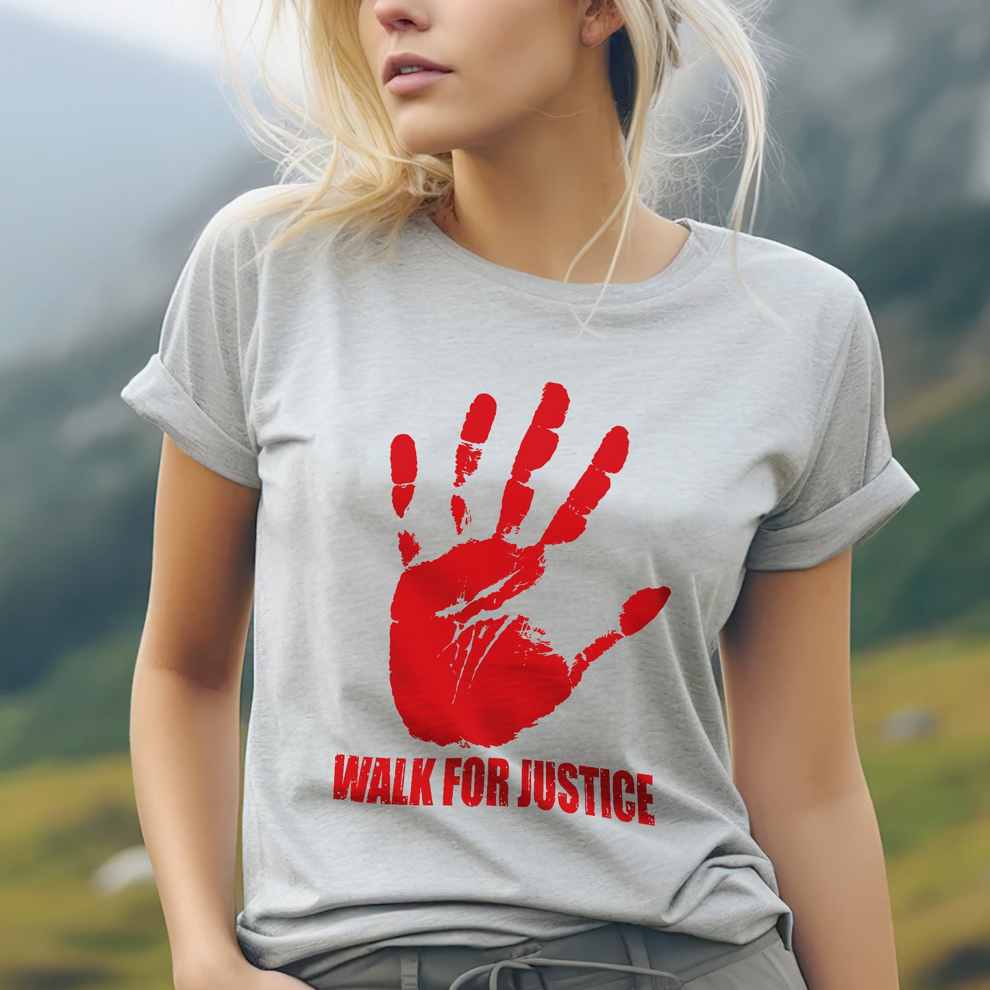 Walk for Justice - Stand for MMIW Unisex T-shirt/V-neck T-shirt /Hoodie/Sweatshirt