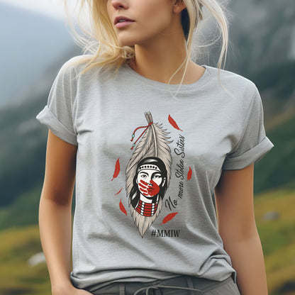 No More Stolen Sisters Red Hand - MMIW Unisex T-Shirt/Hoodie/V-Neck/Sweatshirt