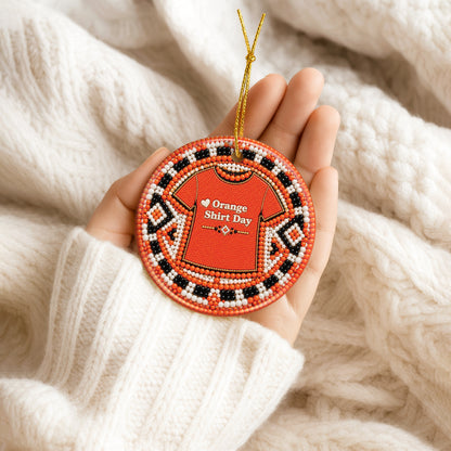 Orange Shirt Day Ceramic Ornament - Every Child Matters Gift Decor