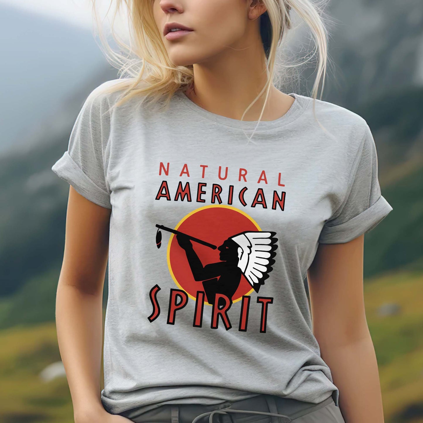 Native American Spirit - Cultural Heritage With Tribal Design Unisex T-Shirt/T-Shirt V-Neck/Hoodie/Sweatshirt