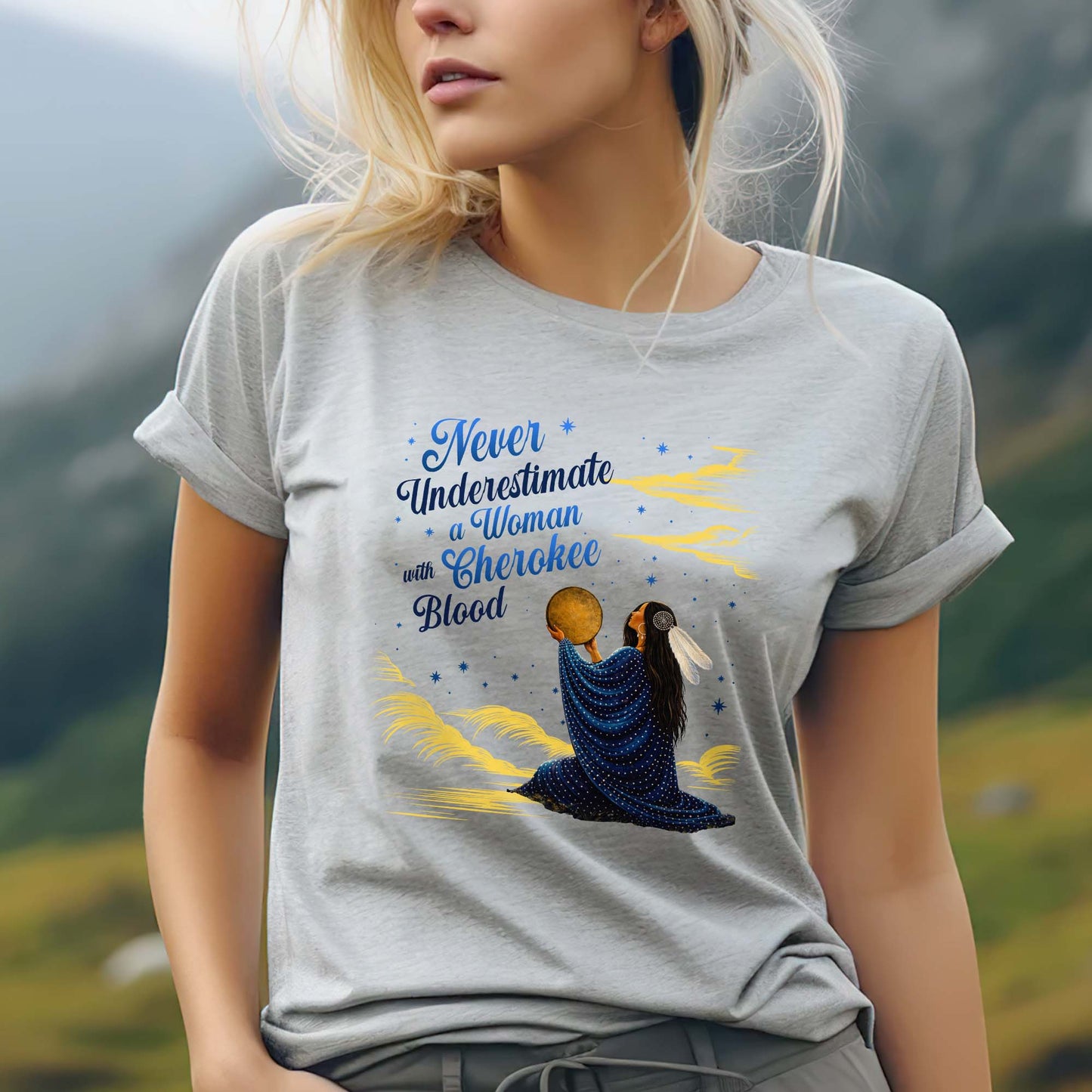 Custom Native American Tribe - Never Underestimate Indigenous Women Unisex T-Shirt/T-Shirt V-Neck/Hoodie/Sweatshirt