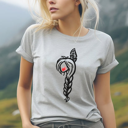 MMIW American Native Black Hair Indigenous Unisex T-shirt/V-neck T-shirt /Hoodie/Sweatshirt