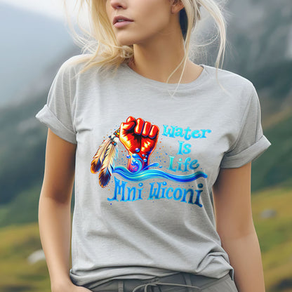 Water is Life Mini Wiconi Indigenous - Unisex T-shirt/V-neck T-shirt/Hoodie/Sweatshirt
