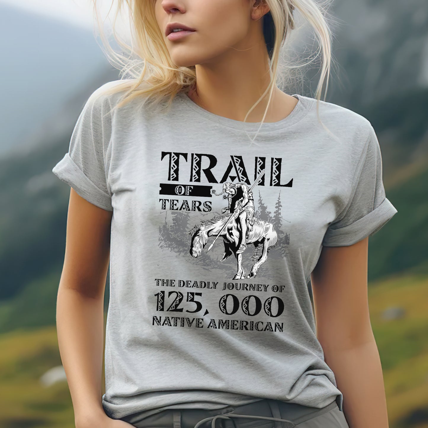 Trail of Tears Memorial - 125,000 Native Americans Lost Art Unisex T-Shirt/Hoodie/Sweatshirt