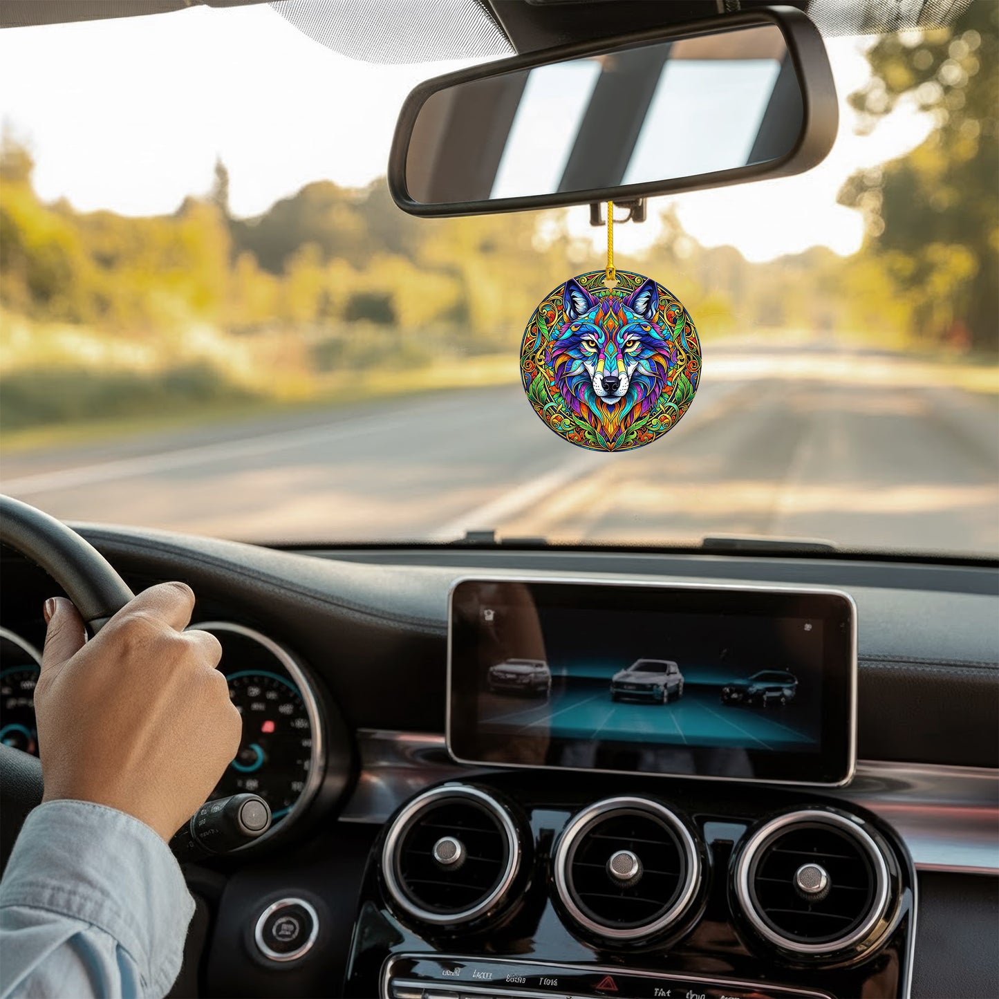 Rainbow Wolf - Psychedelic Spirit Animal - Unique Christmas Gift Decor Flat Acrylic