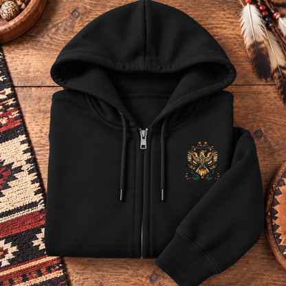 No One Is Illegal On Stolen Land - Two Sides Unisex Hoodie Zip