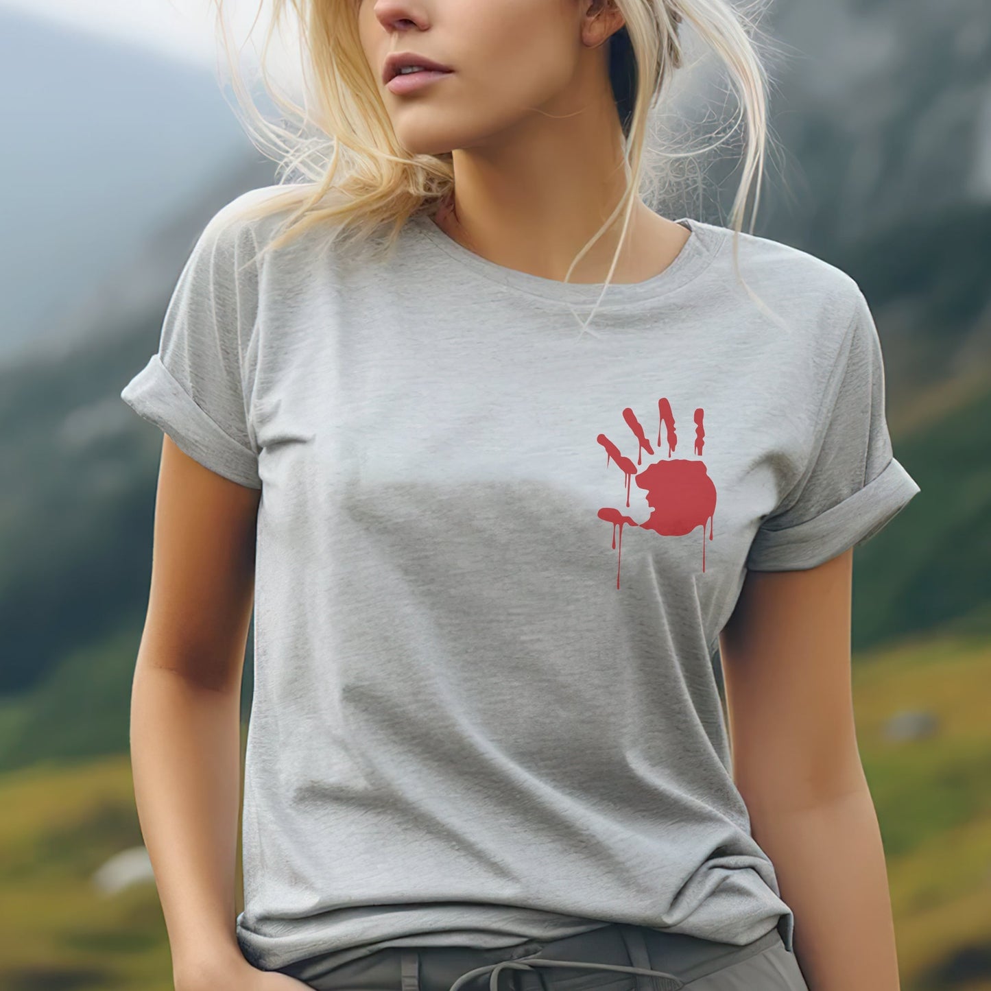 Protect Indigenous Women Red Hand - Two Sides - Unisex T-shirt/Hoodie/V-Neck/Sweatshirt