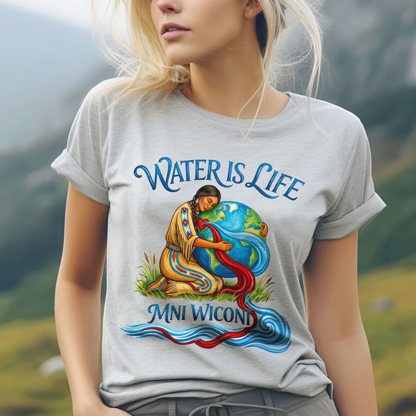 Water is Life  Mini Wiconi - Unisex T-shirt/V-neck T-shirt/Hoodie/Sweatshirt