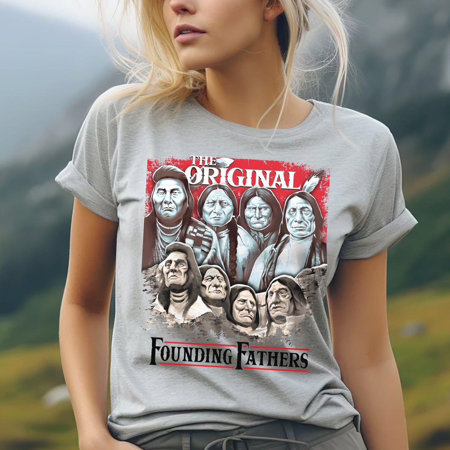 The Original Founding Fathers Native American Leaders Unisex T-shirt/V-neck T-shirt /Hoodie/Sweatshirt