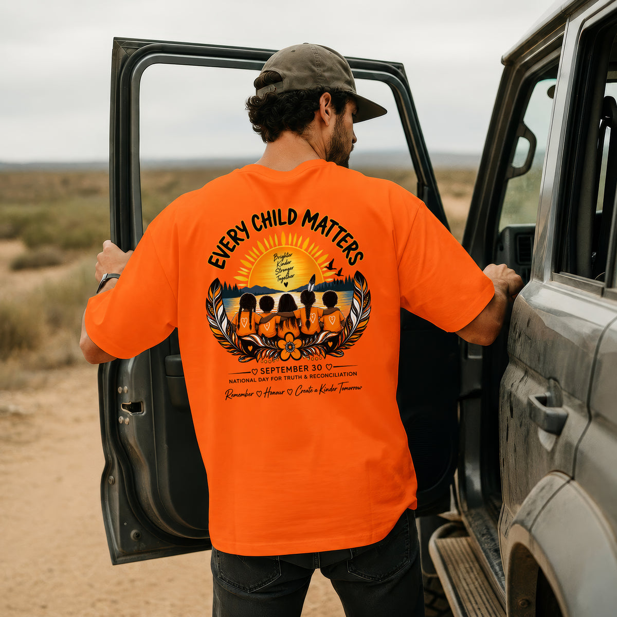Every Child Matters Orange Shirt Day September 30 - Two sides - Unisex T-shirt/V-neck T-shirt/Hoodie/Sweatshirt