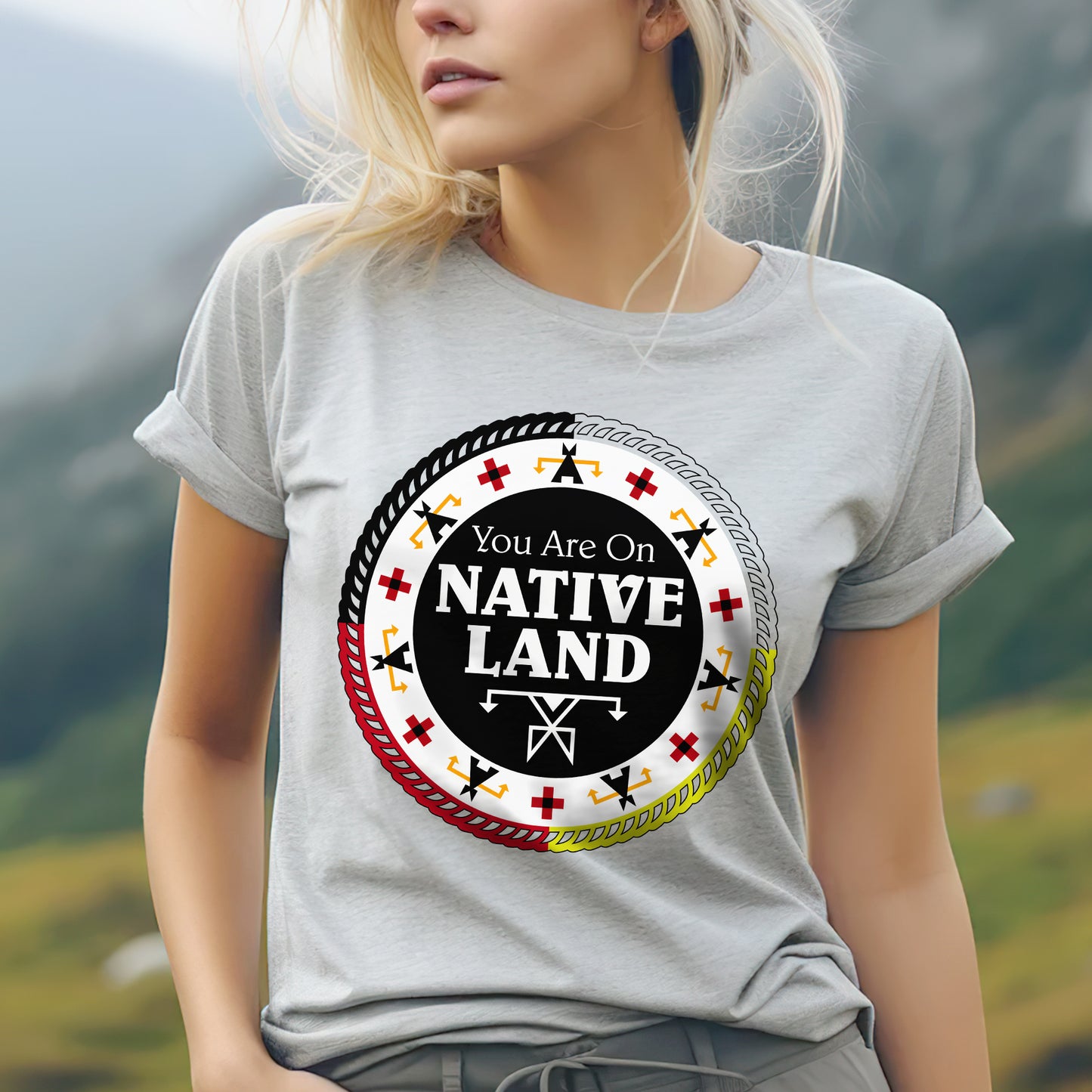 You Are On Native Land – Medicine Wheel Unisex T-shirt/T-shirt V-neck/Hoodie/Sweatshirt