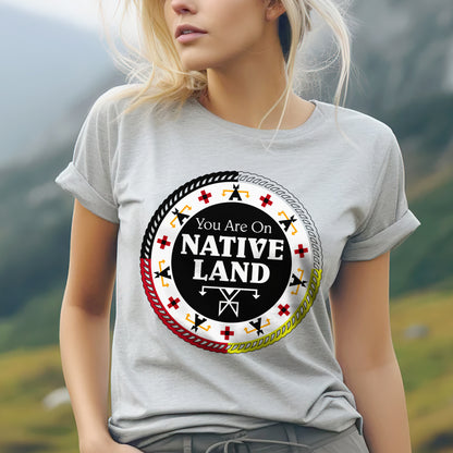You Are On Native Land – Medicine Wheel Unisex T-shirt/T-shirt V-neck/Hoodie/Sweatshirt