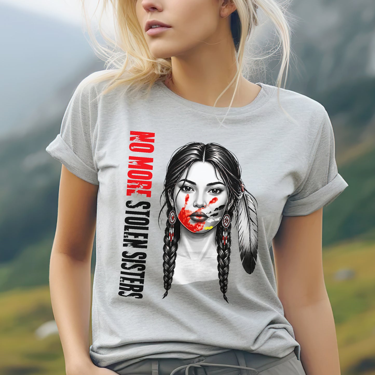 No More Stolen Sisters Red Hand Unisex T-shirt/V-neck T-shirt /Hoodie/Sweatshirt