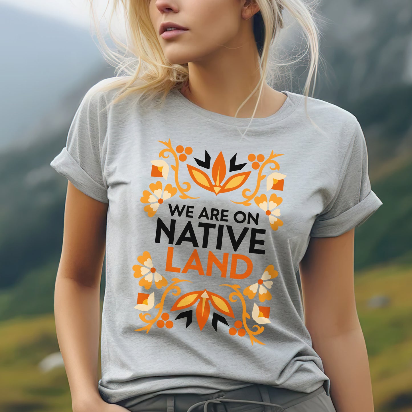 We Are on Native Land - Indigenous Pride Unisex T-shirt/T-shirt V-neck/Hoodie/Sweatshirt