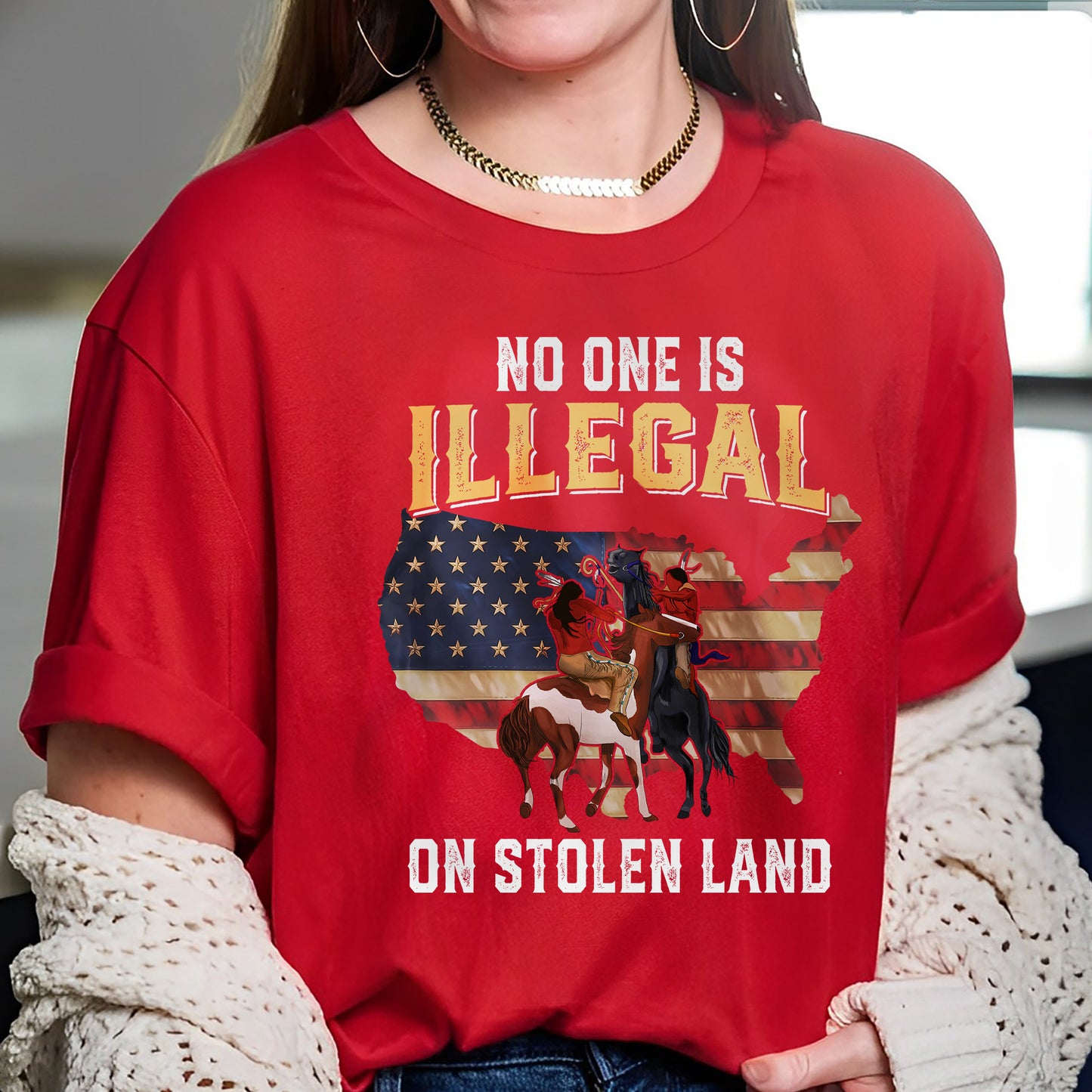 No One Is Illegal On Stolen Land Unisex T-Shirt/Hoodie/Sweatshirt