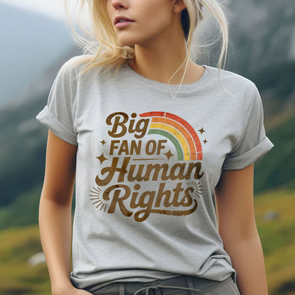 Big Fan of Human Rights Unisex T-shirt/T-shirt V-neck/Hoodie/Sweatshirt