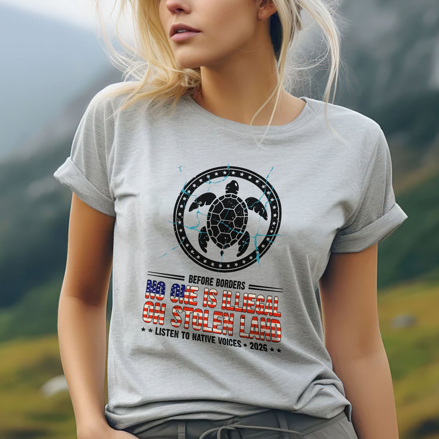 Before Borders No One Is Illegal Unisex T-shirt/T-shirt V-neck/Hoodie/Sweatshirt