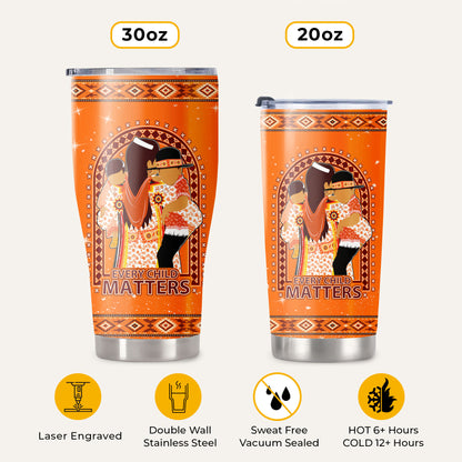 Every Child Matters Mother & Child - Native American Tumbler Stainless Steel Drinking Cup