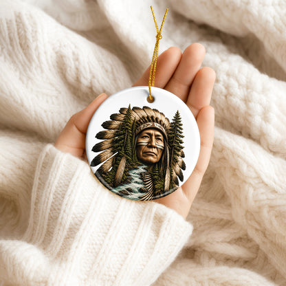 Voice of the Wilderness Native Christmas Ornament – Inspired Heritage Holiday Keepsake