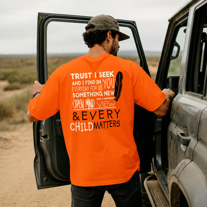 Every Child Matters Orange Shirt, Indigenous Awareness - Two sides - Unisex T-shirt/V-neck T-shirt/Hoodie/Sweatshirt
