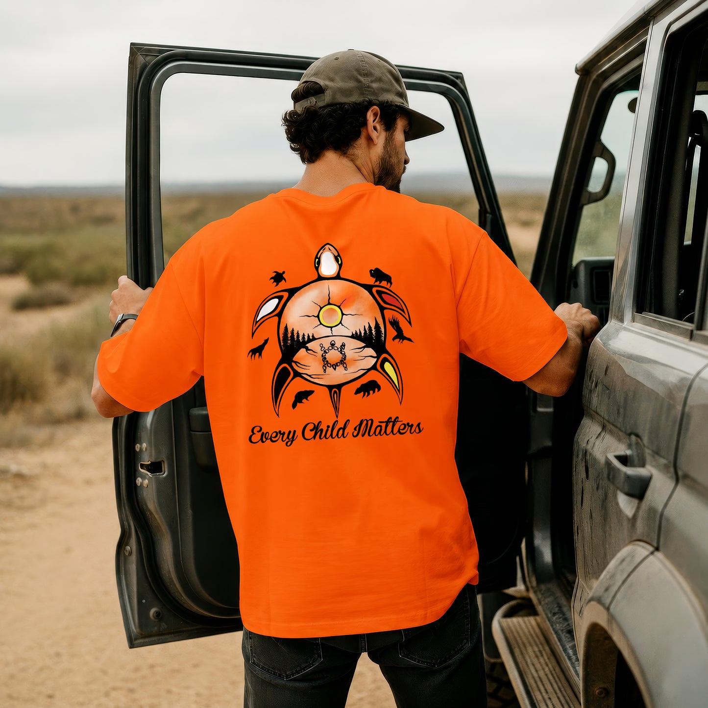 Every Child Matters Turtle For Orange Shirt Day - Two sides - Unisex T-shirt/V-neck T-shirt/Hoodie/Sweatshirt