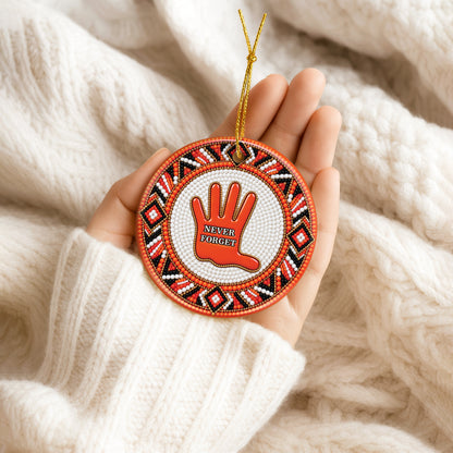 Never Forget Handprint Ceramic Ornament - Every Child Matters Gift Decor