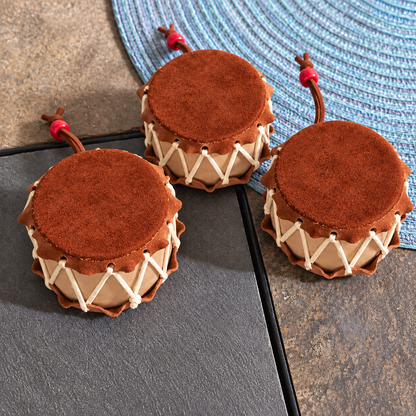 Native American Drum Ornament – Traditional Christmas Tree Decoration