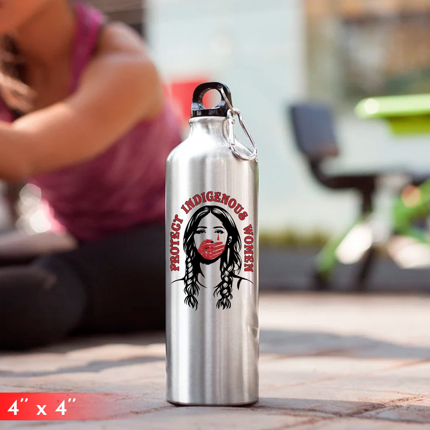 Protect Indigenous Women Black Decal - MMIW Awareness