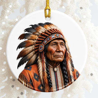 Ancestral Roots Native Heritage Christmas Ornament – Indigenous-Inspired Holiday Keepsake
