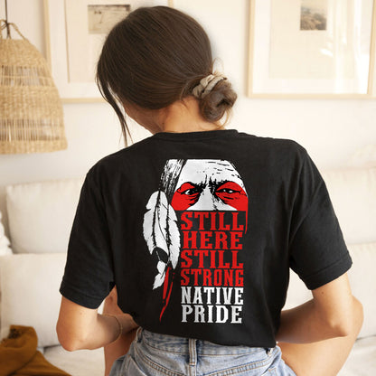Protect Indigenous Women Red Hand Feather - Two Sides - MMIW Unisex T-shirt/Hoodie/V-Neck/Sweatshirt