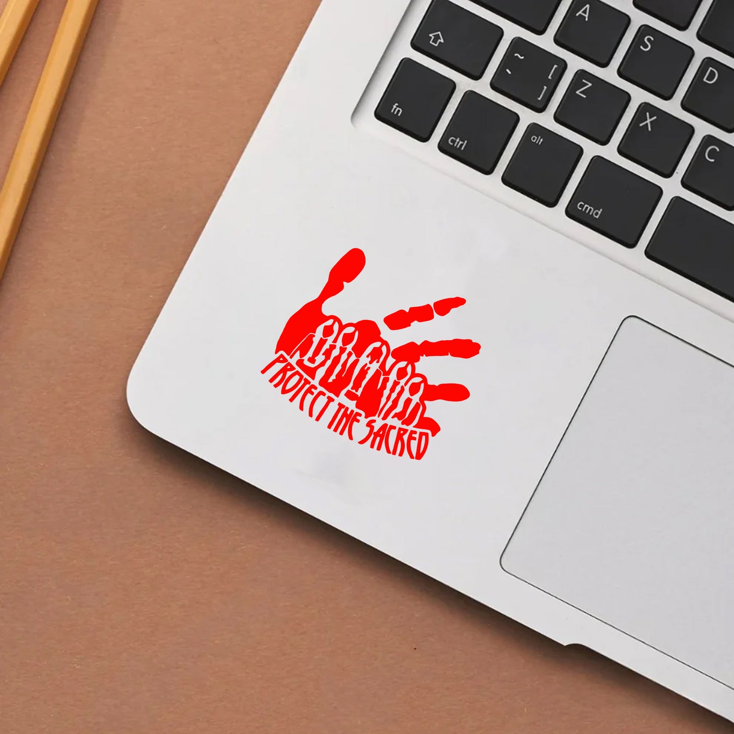 "Protect The Sacred" Decal - Red Hand Indigenous Women