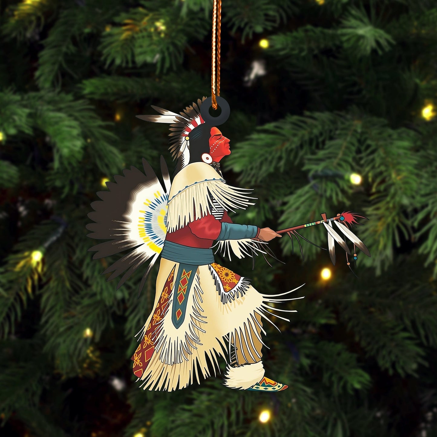 Native Chief American - Unique Christmas Gift Decor Flat Acrylic