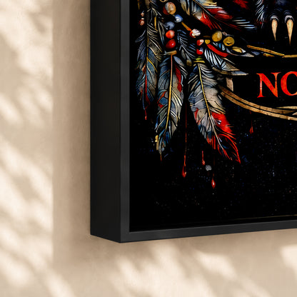 No More Stolen Sisters - Native American Bear & MMIW Awareness Art Poster/Canvas