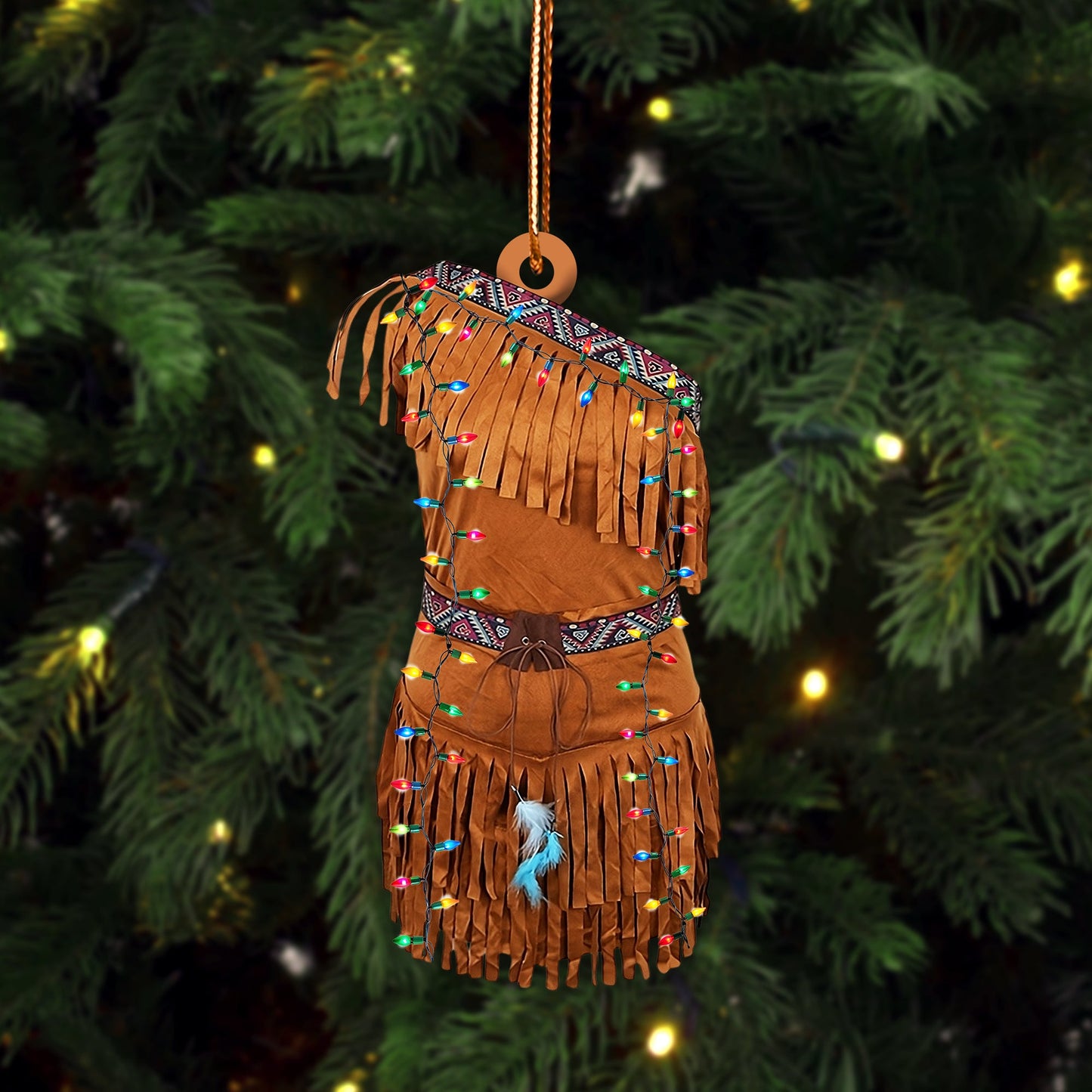 Dress Native American - Unique Christmas Gift Decor Flat Acrylic