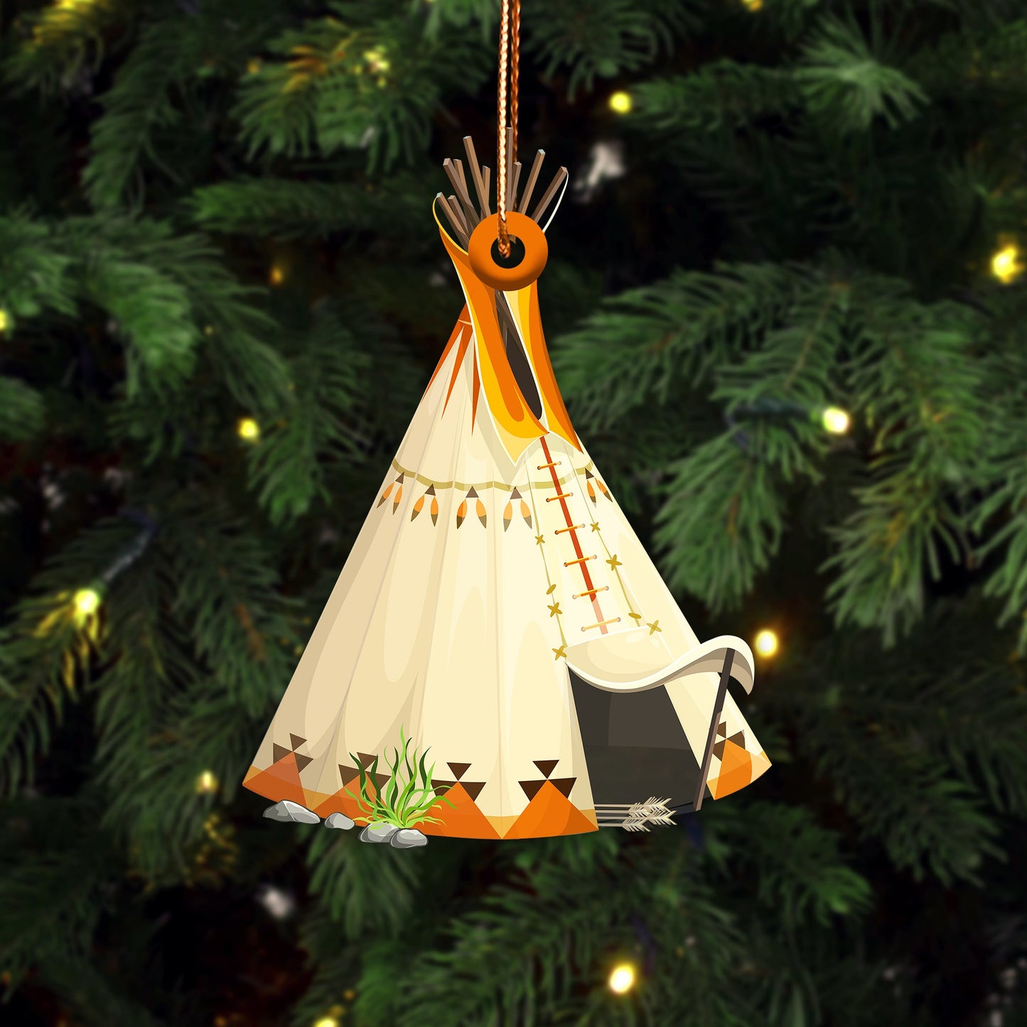 Tipi Native American - Unique Christmas Gift Decor Flat Acrylic