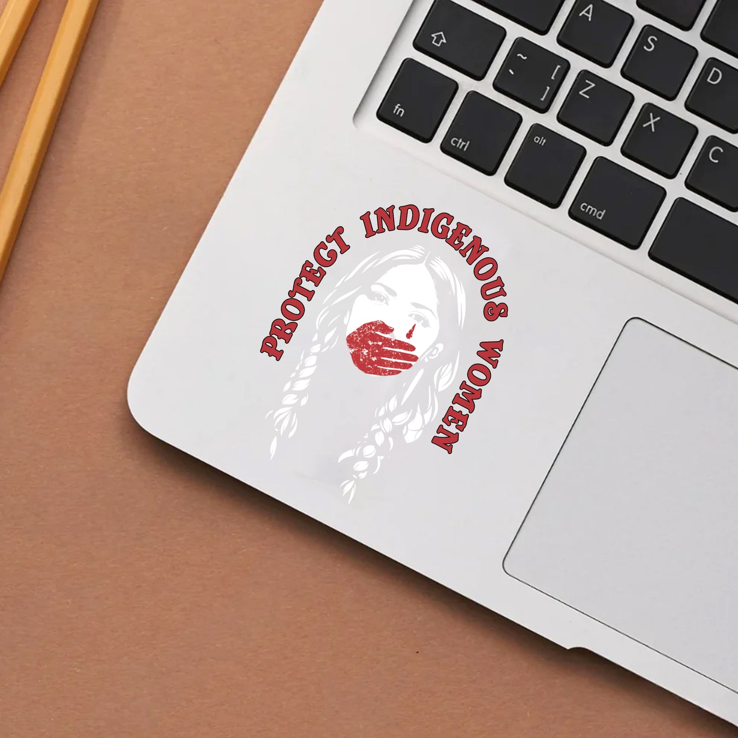 Protect Indigenous Women White Decal - MMIW Awareness