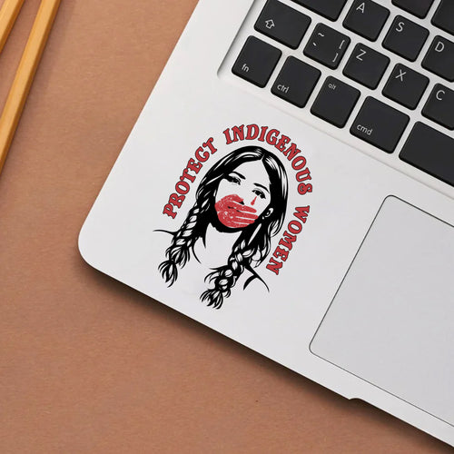Protect Indigenous Women Black Decal - MMIW Awareness
