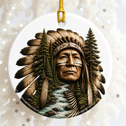 Voice of the Wilderness Native Christmas Ornament – Inspired Heritage Holiday Keepsake