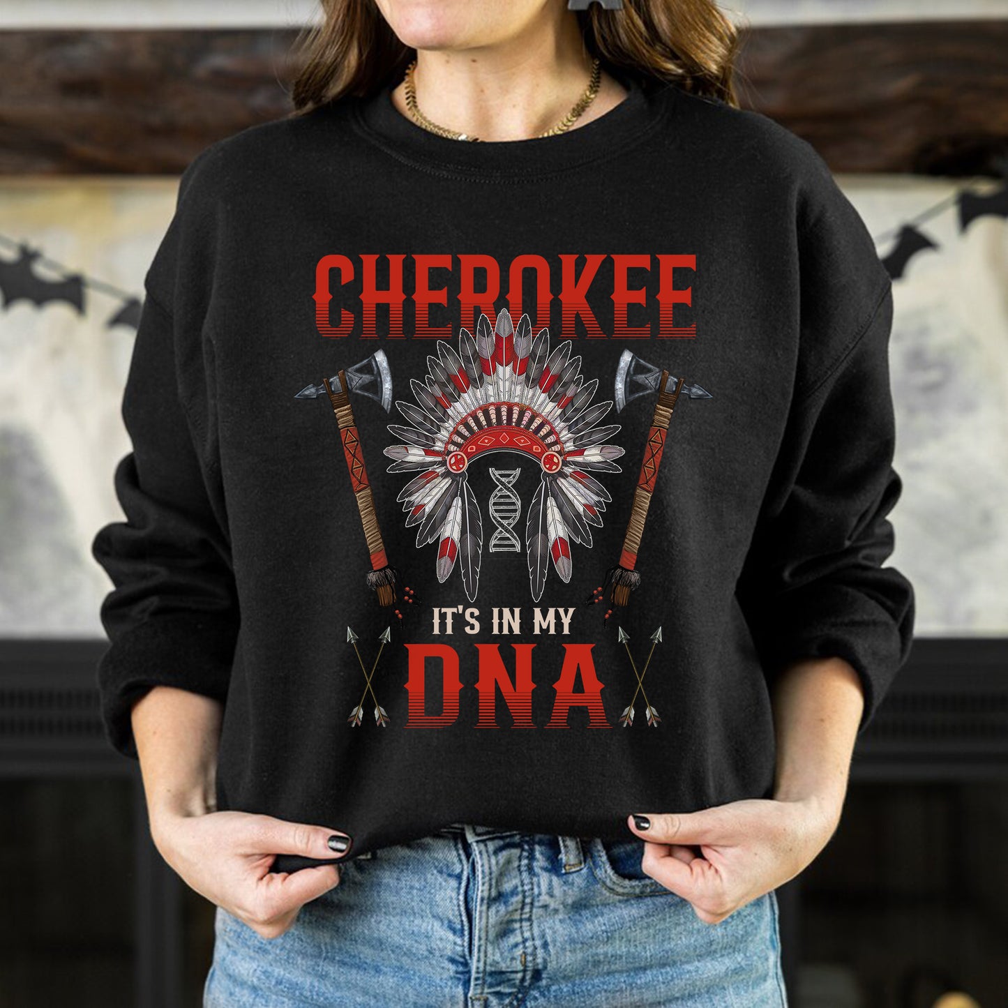 Cherokee It's In My DNA Red Color Unisex T-Shirt/Hoodie/Sweatshirt