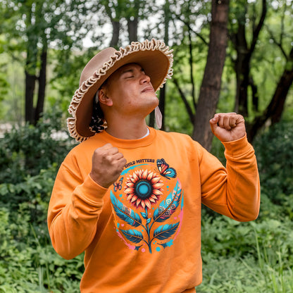 Every Child Matters Orange Shirt Day Sunflower Design Unisex T-shirt/Hoodie/Sweatshirt