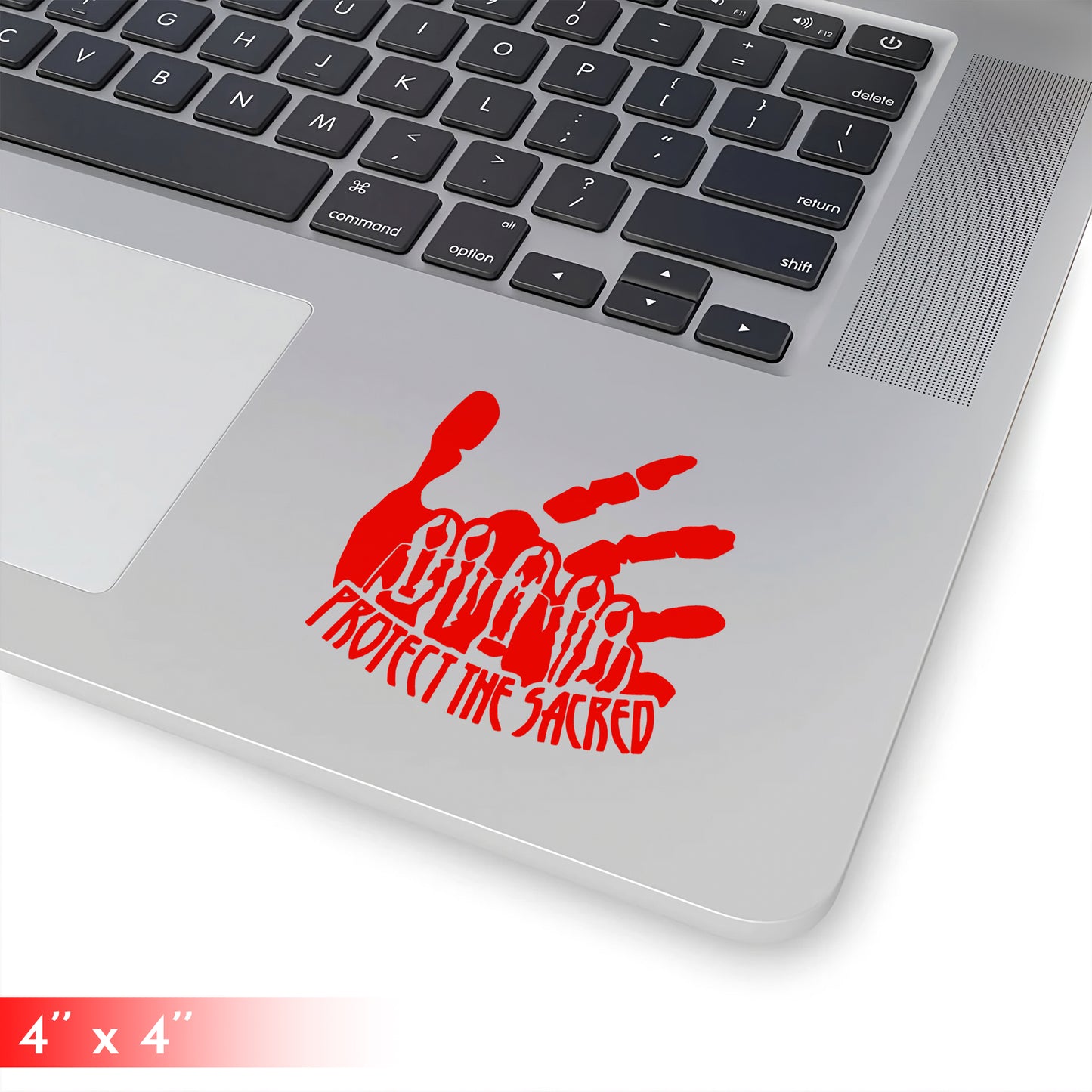 "Protect The Sacred" Decal - Red Hand Indigenous Women