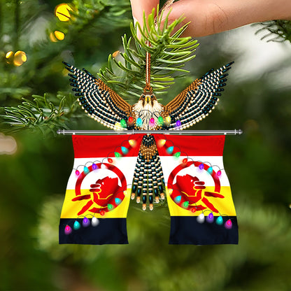 Old Flag Native American - Unique Christmas Gift Decor Flat Acrylic