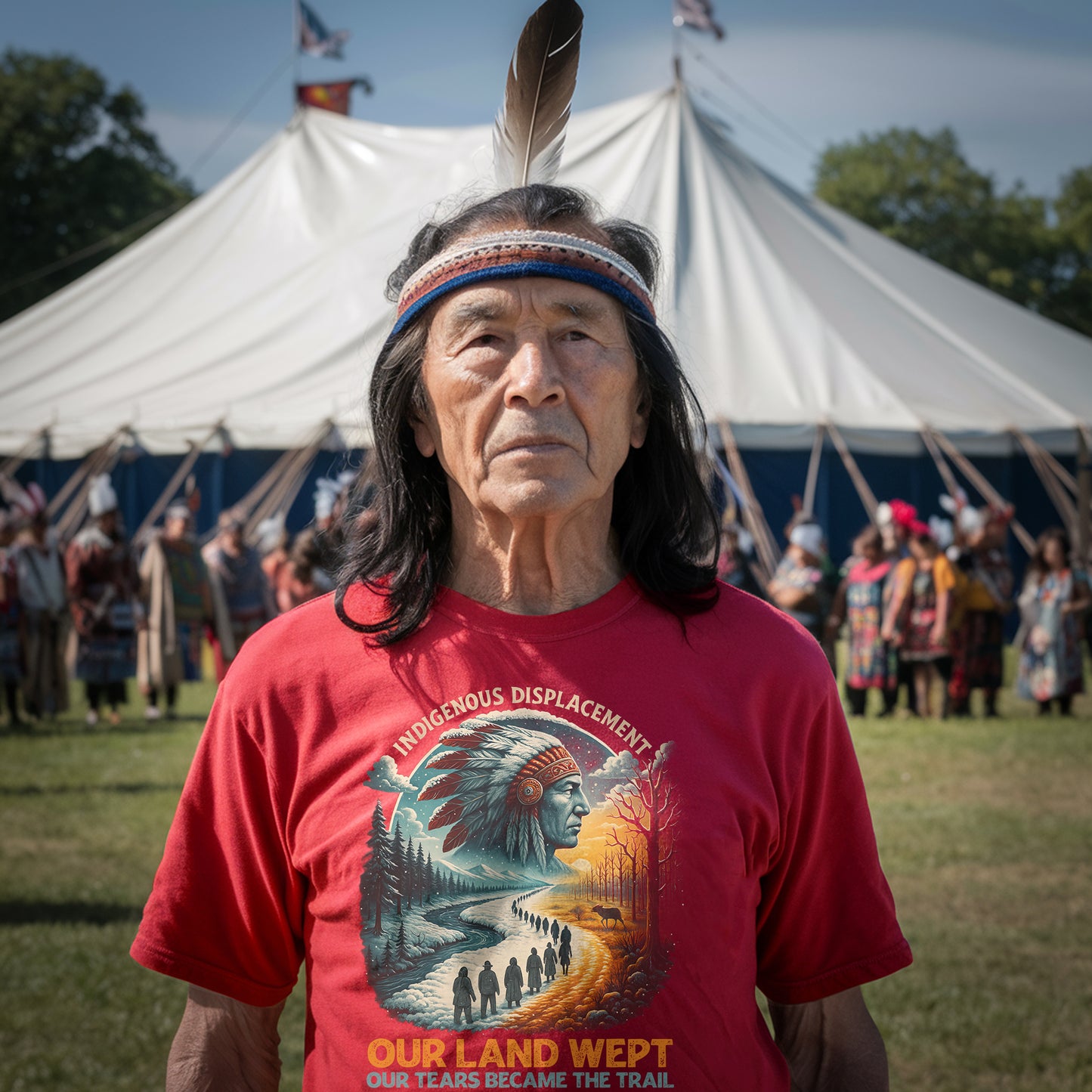 Indigenous Displacement - Our Land Wept Our Tears Became The Trail Unisex T-Shirt/Hoodie/Sweatshirt