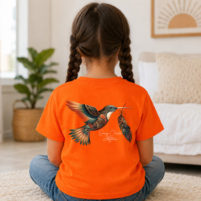 Every Child Matters Hummingbird Feather Native American - Two sides - Unisex T-shirt/V-neck T-shirt/Hoodie/Sweatshirt