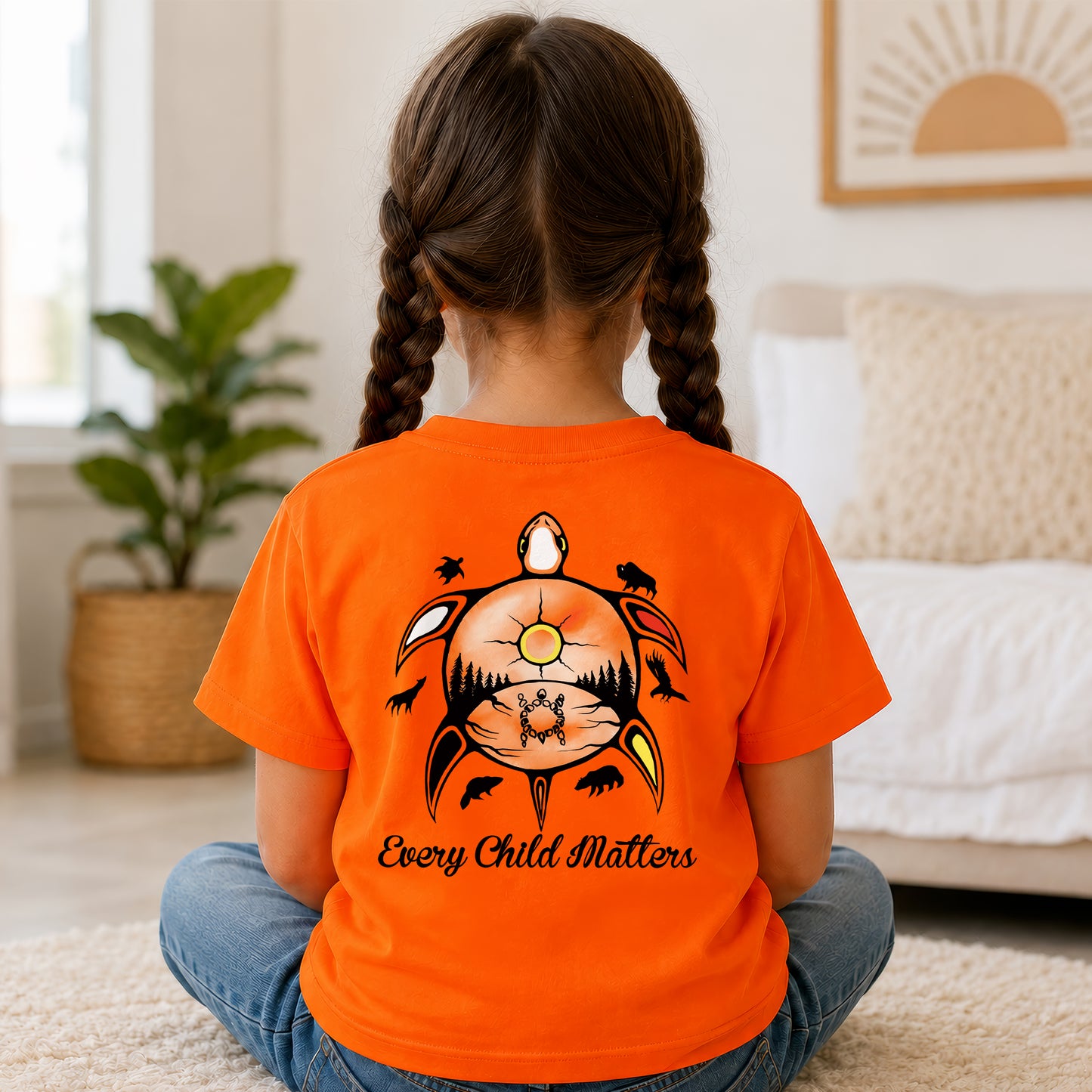 Every Child Matters Turtle For Orange Shirt Day - Two sides - Unisex T-shirt/V-neck T-shirt/Hoodie/Sweatshirt