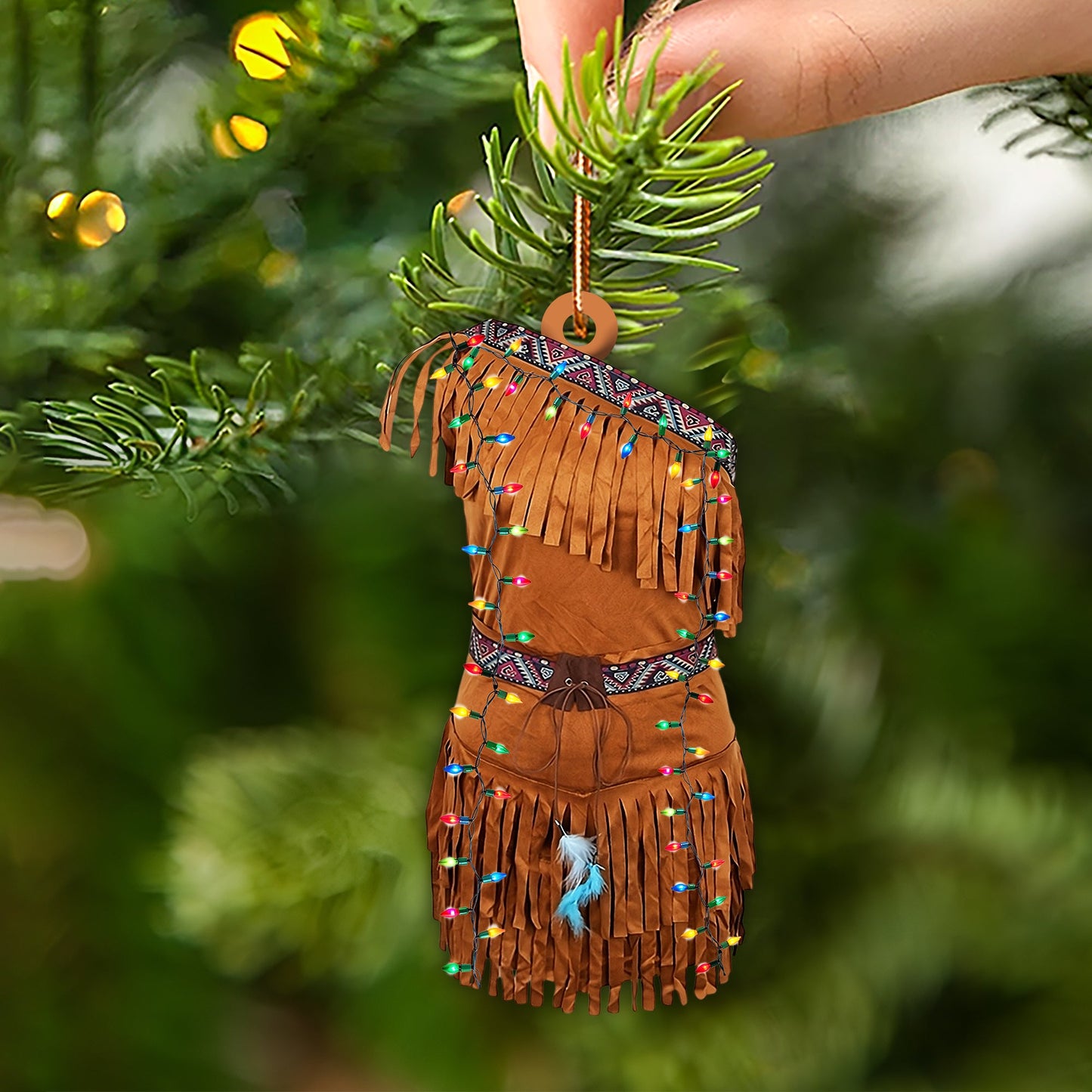 Dress Native American - Unique Christmas Gift Decor Flat Acrylic