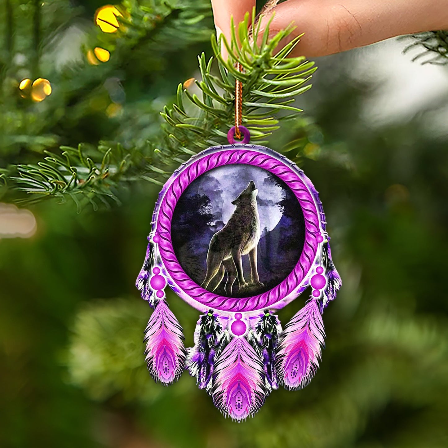 Wolf Native American - Unique Christmas Gift Decor Flat Acrylic